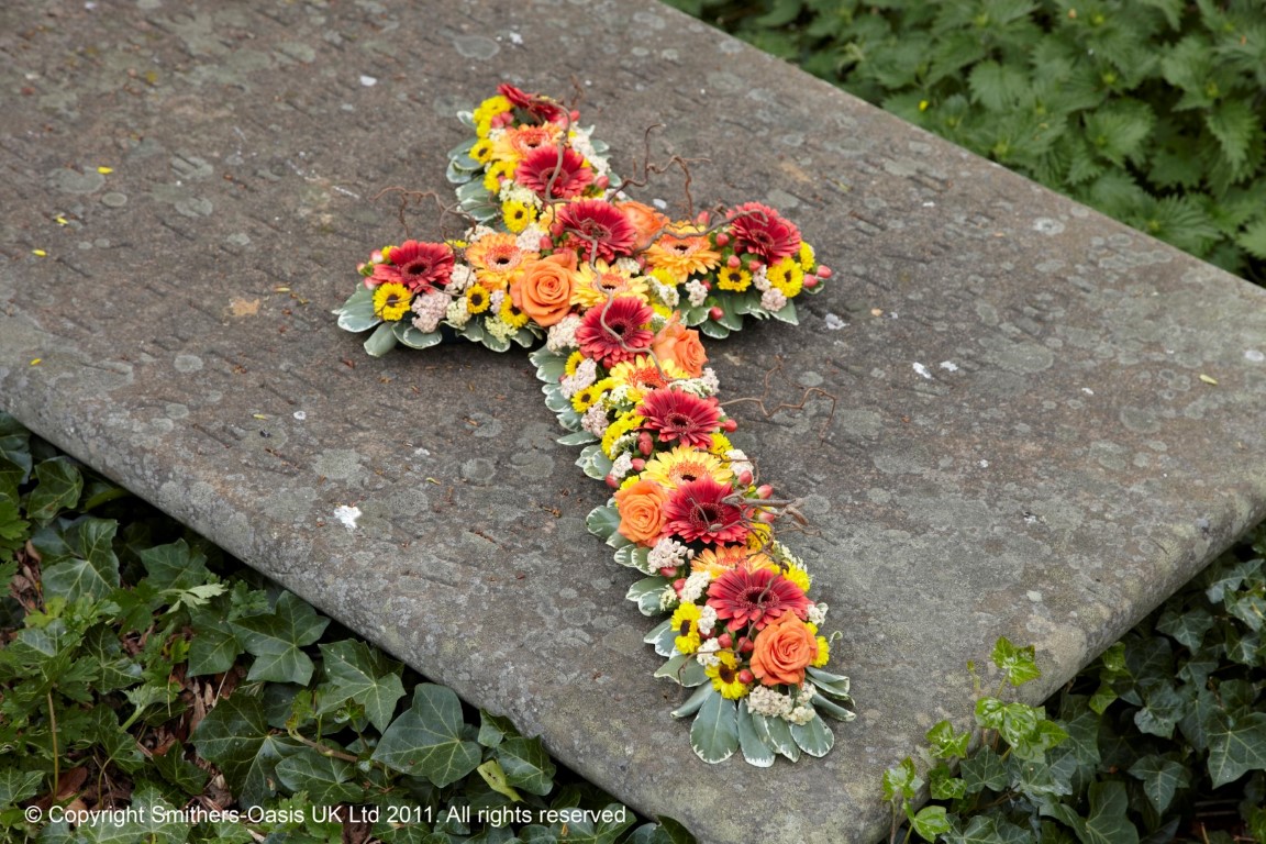 Orange and Red Cross